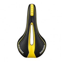 Naisde Sièges VTT Selle de vélo rembourrée en gel doux et respirant pour VTT, vélo de route, vélo de montagne, jaune