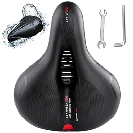 YUNFUN Sièges VTT Selle de Vélo, Selle Velo Gel Ergonomique avec Boule d'Amortisseur à Double Ressort, Selle Gel Rempli de Mousse de Gel, Siège de Vélo Confortable Convient pour Bicyclette / VTT / Vélo de Route