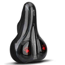 SIRUL Pièces de rechanges Selle de Vélo, Selle Vélo Gel Ergonomique, Confortable Rembourrée Mousse Mémoire, Imperméable et Respirante pour Vélos de Route / VTT / Vélos de Ville, Rouge