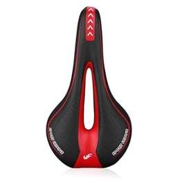 SIRUL Pièces de rechanges Selle de vélo, Selle Vélo Gel, Siège de Vélo avec Ergonomique Respirante Creux Désign, pour Homme et Femme, pour Vélos de Route / VTT / Vélos de Ville, Rouge