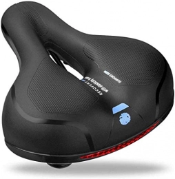 CAISHENY Sièges VTT Selle De Vélo À Rebond Lent Selle De Vélo En Mousse À Mémoire De Forme Creuse Siège De Vélo Ergonomique Selle De Randonnée Large Selle De Vtt Étanche Et Respirante Hommes Femmes Noir 25 * 21Cm