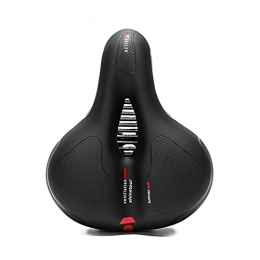 JIAYANLH Pièces de rechanges Selle de vélo étanche, Selle de Randonnée Ergonomique Creux Double Ressort Conçu avec Bande Réfléchissante Arrière pour Bicyclette / VTT / Vélo de Route (Red)