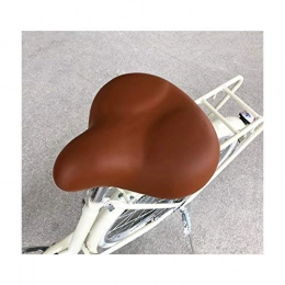 Qwhone Sièges VTT Selle de Vélo étanche VTT Ergonomique , Rembourrée Siège de Coussin de Siège de Vélo Extra Large Selle Rempli de Mousse Selle Velo Confortable Arrière Convient pour Bicyclette Vélo de Route, Bronze