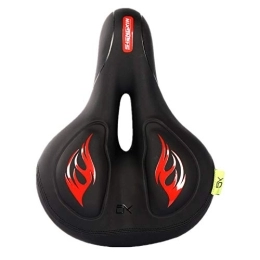 Csheng Sièges VTT Selle Velo Confort Selle VTT Homme Gel Housse De Siège pour Vélo Gel Couverture De Siège De Vélo Vélo Siège Siège de vélo Coussin Red, Free Size