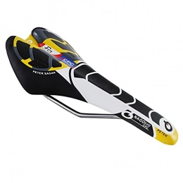 SXCXYG Sièges VTT Selle Velo Cyclisme Selle Triathlon Racing VTT Coin Vélo Vélo Confortable Bicyclette Hommes Coussin Front Coussin Pièces d'équitation Selles VTT (Color : Black Yellow)