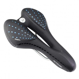 PACPL Sièges VTT Selle Velo Vélo Selle Creux Coussin Respirant PU Cuir Confortable polyuréthane Anti-Choc Route VTT Vélo Selles Haute qualité (Color : Blue)