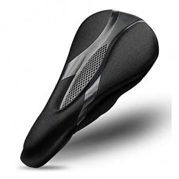 Liergou Pièces de rechanges Selle vtt Vlo De Montagne En Silicone Manches Route Couvre-Coussin pais Coussin Accessoires D'quitation quipement Maille Creuse Coussin De Sige Impermable ( Couleur : Noir , Taille : Universal )