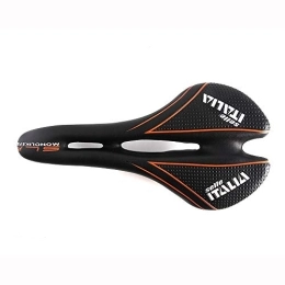 Gneric Sièges VTT Selle VTT VTT Vélo Selle Ultraléger VTT Siège Ergonomique Confortable Onde Route Selle Vélo Seat (Color : Black Orange, Size : One Size)