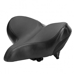 Schnuger Pièces de rechanges Selle vélo, Doux et Respirant en Mousse amortissante matelassée en Cuir Extra Large Selle Confortable Selle de vélo pour Hommes et Femmes Confort