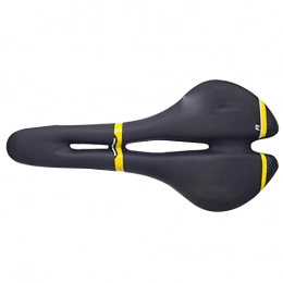 Computnys Pièces de rechanges Selle Vélo Route Confort Racing Selle Large Homme VTT Vélo Montagne Siège Cyclisme Selle-Yellow