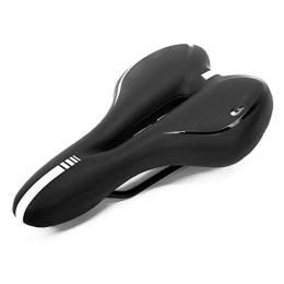 SSLL Pièces de rechanges Selles siège vélo Selle De Vélo Coussin en Silicone Surface en Cuir PU Gel Rempli De Silice Siège De Cyclisme Confortable Selle De Vélo Antichoc (Couleur : 1)