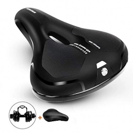 SHENKEY Sièges VTT shenkey Selle de vélo, Confortable Hommes Femmes siège de vélo Coussin de Selle de vélo rembourré en Mousse viscoélastique, Creux et Ergonomique Remplacement de Selle de vélo pour VTT, vélos de Route