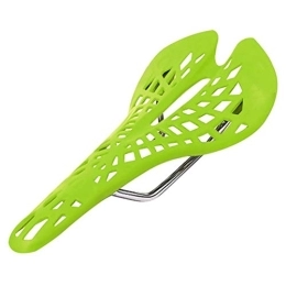 GHJKBJ Sièges VTT siège de VTT, VTT Vélo Selle, Super Light Agents en Plastique Vélo Selle, Coussin Montagne PVC 6 Couleur Faire du vélo Selle (Couleur : Green)