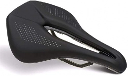 SAIYI Sièges VTT Siège de vélo, pièces de Coussin de siège Souple Respirant en PU Large, Selle de vélo de Triathlon Ironman S VTT siège de selles de Course de vélo de Route (Color : Black)