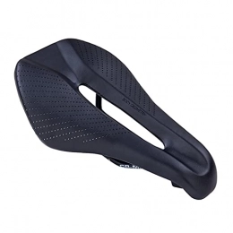 LEYIS Pièces de rechanges siège de vélo Selle de Bicyclette Hommes Triathlon Selle Large VTT Selle VTT Selle Hollow Confortable Selle Selle (Color : Black)