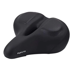 SM SunniMix Pièces de rechanges SM SunniMix de vélo pour siège de vélo, de vélo Large pour Homme, Coussin Souple de siège de vélo étanche pour vélo de Route, VTT, vélo de, Noir avec lumière