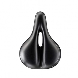 SMXGF Sièges VTT SMXGF Coussin de siège de vélo, VTT rembourré mémoire Coton vélo Coussin, confortable et doux respirant vélo Selle, (Color : Black, Size : 27.4 * 21.1cm)