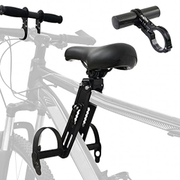 Souarts Sièges VTT Souarts Extension de Guidon de Vélo avec des Outils Siège de vélo pour Enfant Accessoire VTT de Montagne Montés à l'avant avec Fixation de Guidon Avant Détachable Portable (Noir（3pcs）)