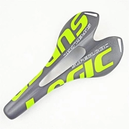 Sparrow Angel Pièces de rechanges Sparrow Angel Selle VTT 3K Full Carbon Fiber vélo Selle Route VTT Vélo Carbone Selle Matte vélo Coussin 275 * 143mm vélo Pièces (Color : Green)