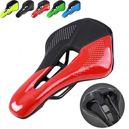 SUSHOP Pièces de rechanges SUSHOP Selle de vélo, Coussin vélo de Montagne imperméable siège vélo vélo Selle rembourrée VTT VTT, vélo Pliant, vélo de Route, Rouge