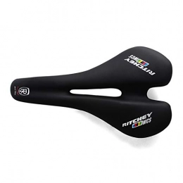 TGhosts Sièges VTT TGhosts Selle de vélo, VTT Confortable Selle Creux VTT Vélo de Route Siège Hommes Femmes Cyclisme Coussin extérieur VTT Cuir Tapis équitation Pièces (Color : Black)