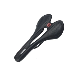 PI-MESON Pièces de rechanges TOSEEK siège de vélo Confortable Coussin de Selle de vélo en Fiber de Carbone léger avec Housse en Cuir pour vélo de Route et VTT