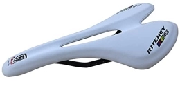 TTSJSM Pièces de rechanges TTSJSM Selle VTT Selle en Cuir de Carbone PU Selle Soft MTB Route Vélo Selle Selle Selle Cyclisme Vélo de Haute qualité Pièces de vélo Selle VéLo De Route (Color : White)