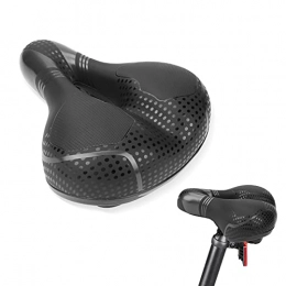 VicTop Pièces de rechanges VicTop Selle de Vélo Selle Velo Imperméable et Respirante Ergonomique, Confortable Rembourrée Mousse Mémoire, pour Vélos de Route / VTT / Vélos de Ville (25 * 21cm)