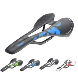 SUSHOP Pièces de rechanges VTT Siège, Route Carbone étanche Vélo Selle Creux Full Carbon Selle VTT Vélo Pièces Accessoires Vélo, Bleu