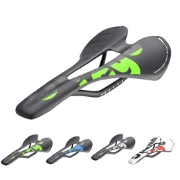 SUSHOP Pièces de rechanges VTT Siège, Route Carbone étanche Vélo Selle Creux Full Carbon Selle VTT Vélo Pièces Accessoires Vélo, Vert