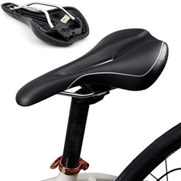 SUSHOP Pièces de rechanges Vélo De Montagne Selle, Vélo Coussin Vélo Seat Pad Imperméable Souple Respirant Relief Central Design Zone Fit pour Vélo De Route, VTT (26.7X 14, 2Cm)