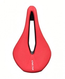 WCD Sièges VTT WCD Vlo Seat Selle VTT Route Selles VTT Racing Selle PU Doux et Respirant Seat Coussin Noir (Color : Red)