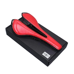 WEIZEU Sièges VTT WEIZEU Selle de vélo en fibre de carbone PU pour vélo de route et VTT Rouge