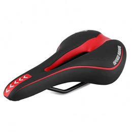 WGLG Pièces de rechanges WGLG Selle VTT, Antichoc Selle VTT À Design Creux Respirant Accessoires en Acier De Cycle De Rail De Texture De Cuir D'Unité Centrale Amortis par Mousse