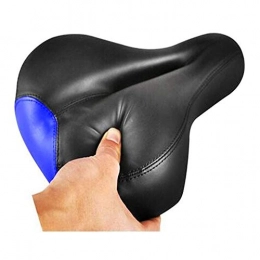 Wuhuizhenjingxiaobu Pièces de rechanges Wuhuizhenjingxiaobu Coussin de sige de Bicyclette, Selle de Selle de Bicyclette Confortable, Tapis de Bicyclette de vlo de Montagne Ultra Large (Color : Black Blue)