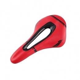 XGLXX Sièges VTT XGLXX Selle Velo Selle VTT Vélo Route Selle Vélo de Course Seat Coussin Souple PU de Rechange Ultraléger vélo Pièces Selle VTT (Color : Red)