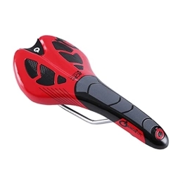 XIEJING Pièces de rechanges XIEJING Selle VTT, Sacoche De Selle VéLo Cyclisme Selle Triathlon Racing VTT Coin Vélo Vélo Confortable Bicyclette Hommes Coussin Front Coussin Pièces d'équitation (Color : Red)