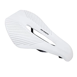 XIEJING Pièces de rechanges XIEJING Selle VTT, Sacoche De Selle VéLo Selle de Bicyclette Hommes Triathlon Selle Large VTT Selle VTT Selle Hollow Confortable Selle Selle (Color : White)