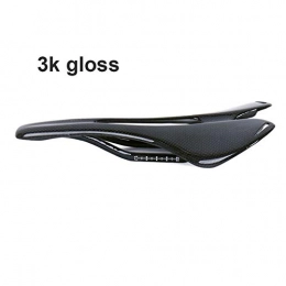 XINGYA Sièges VTT XINGYA Mountain Bike 3K Full Carbon Selle Route vélo Selle VTT Avant Seat Mat Carbone Rond (Color : 3K Gloss)