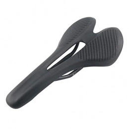 XINGYA Sièges VTT XINGYA Vélo de Route Selle Souple en Cuir Gel + Fibre de Carbone VTT siège 275 * 143mm Siège Avant VTT selles en Cuir (Color : No Logo)