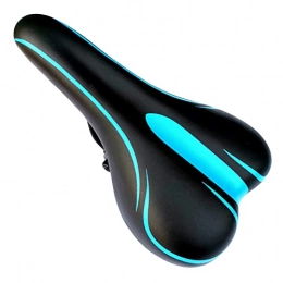 XQxiqi689sy Pièces de rechanges XQxiqi689sy Selle de vélo souple de rechange respirante compatible avec VTT Bleu