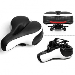 XUBA Pièces de rechanges XuBa Selle de vélo Creuse Respirante imperméable et réfléchissante Absorbant Les Chocs, Noir / Blanc