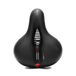 Yahbrra Sièges VTT Yahbrra Selle de Vélo Femme Homme, Confortable en Mousse à Mémoire de Forme, Selle de Vélo Ergonomique Respirante Absorbant Les Chocs, Selle de Vélo pour VTT (Color : Red)