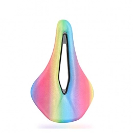 Yanyan Sièges VTT yanayn MTB Bike Selle colorée Route Selle à vélo Respirant Soft VTT Coussin Coussin Coussin Rainbow Cycling Mat Selle Pièces de vélo (Color : B Model)