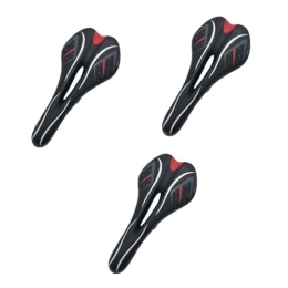 Yardwe Pièces de rechanges Yardwe 3 Pièces Selle VTT siège de vélo Selle vélo Tampon Selle de vélo Trou du Milieu Coussin Tapissé siège de Voiture