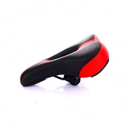 YLWX Sièges VTT YLWX Selle Vélo Étanche Selle VTT Selle De Vélo Haute Absorption des Chocs élastique Vélo Selle De Vélo en Ergonomique (27 * 16 cm), Red