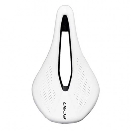 YOBAIH Sièges VTT YOBAIH Vélo Seat Selle VTT Route Selles VTT Racing Selle PU Respirant Coussin Soft Black Selle Velo (Color : White)