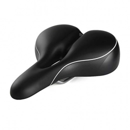 YUNDING Sièges VTT YUNDING Selle De Vélo Doux Selle Large pour Vélo VTT Vélo Selle Gel Mousse Rembourrée Siège De Vélo Vélo De Montagne Selle De Vélo Hommes Femmes PU en Cuir