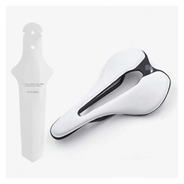 ZHANGQI Pièces de rechanges ZHANGQI Jiejie Store Selle de vélo Confort 250-148mm Road MTB Mountain VTT Seat Selle Selle Large Selle Vélo Vélo Hommes Bike Pièce Accessoires (Color : White)