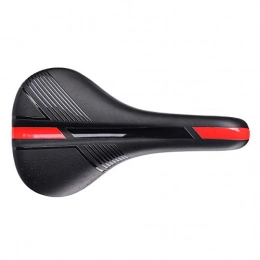 ZHYE Pièces de rechanges ZHYE Selle De Vélo, VTT Ultra Confortable Hydrorésistant, Ergonomique Double Ressort Conçu Antichoc en Élastique Coussin De Siège Respirant avec Feu Arrière D'Avertissement, Red